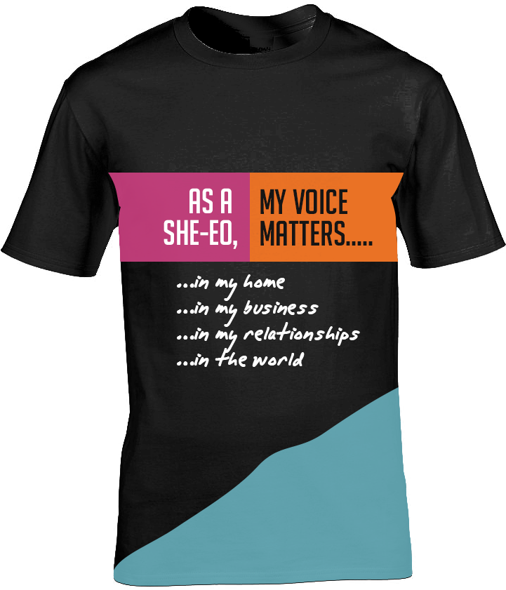 As a SHE-EO Tshirt re 2 black