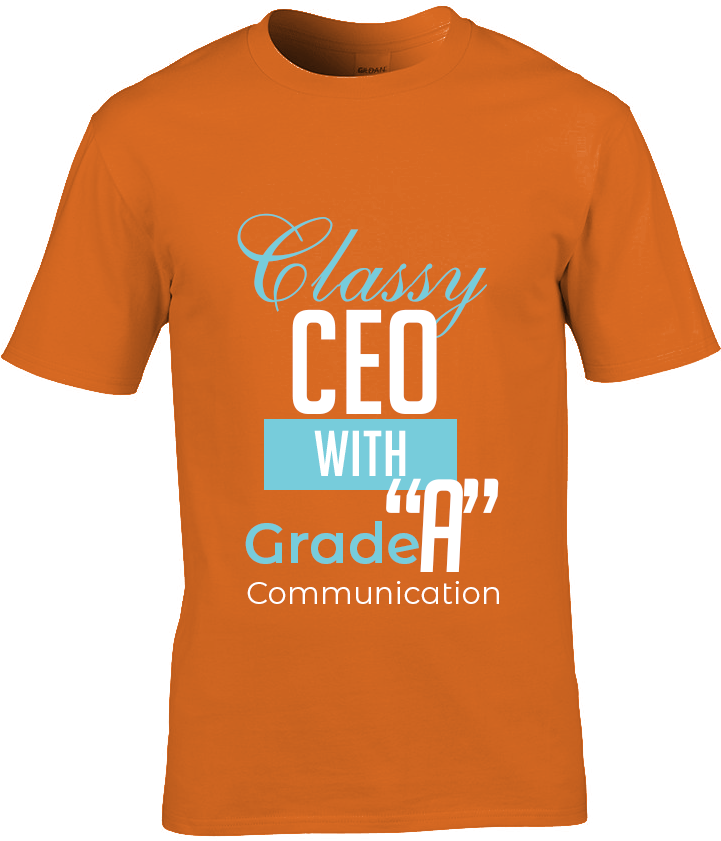 Classy CEO MMC tshirt re 2 orange